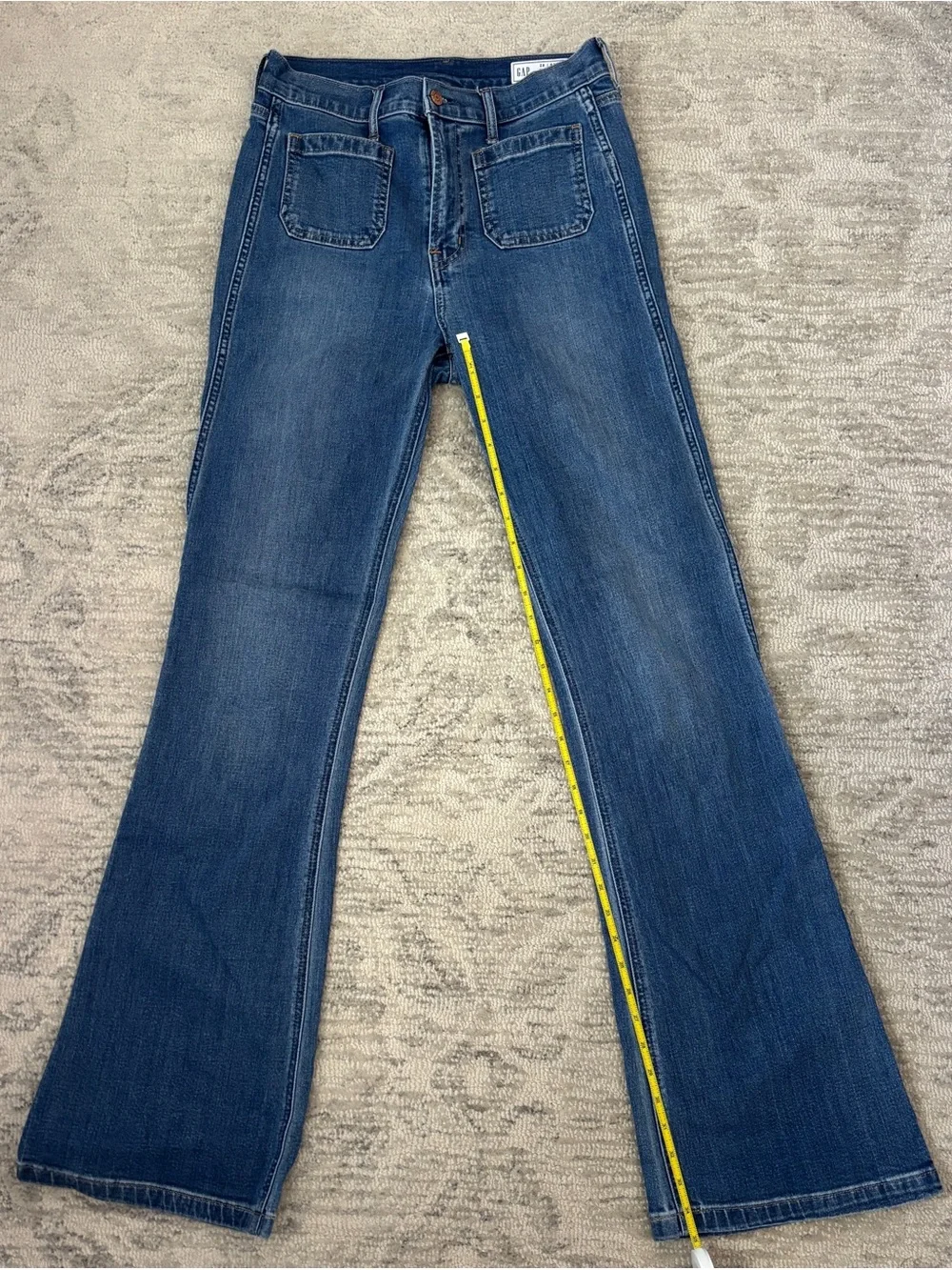 Gap 70s Flare High Rise Jeans 28 TALL/6 TALL